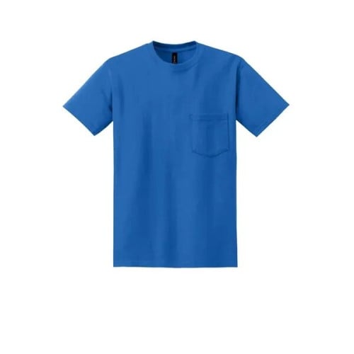 Gildan - DryBlend 50 Cotton/50 Poly Pocket T-Shirt.