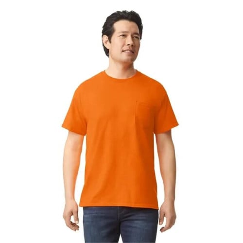 Gildan - DryBlend 50 Cotton/50 Poly Pocket T-Shirt.