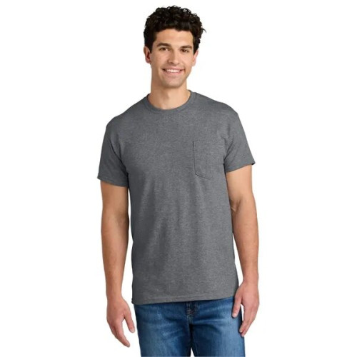Gildan - DryBlend 50 Cotton/50 Poly Pocket T-Shirt.