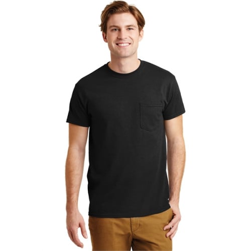 Gildan - DryBlend 50 Cotton/50 Poly Pocket T-Shirt.