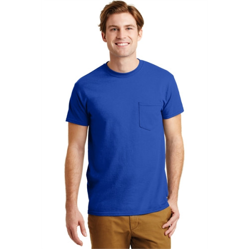 Gildan - DryBlend 50 Cotton/50 Poly Pocket T-Shirt.