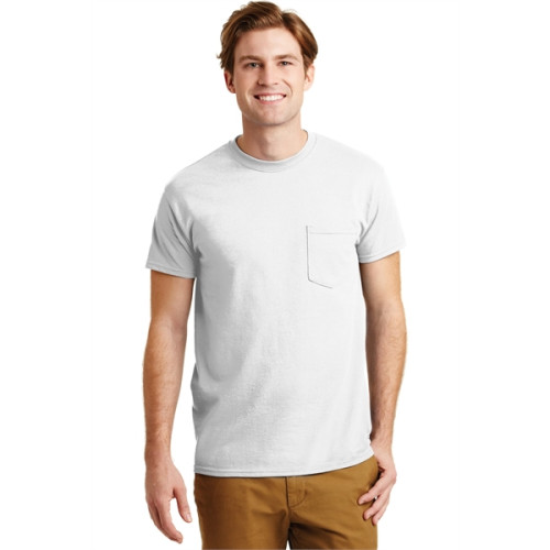 Gildan - DryBlend 50 Cotton/50 Poly Pocket T-Shirt.