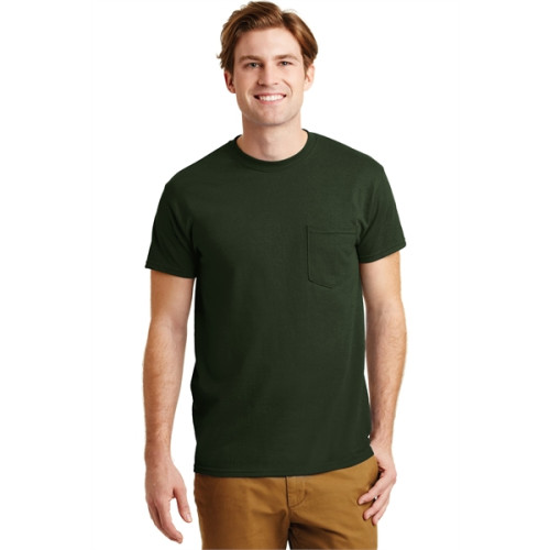 Gildan - DryBlend 50 Cotton/50 Poly Pocket T-Shirt.