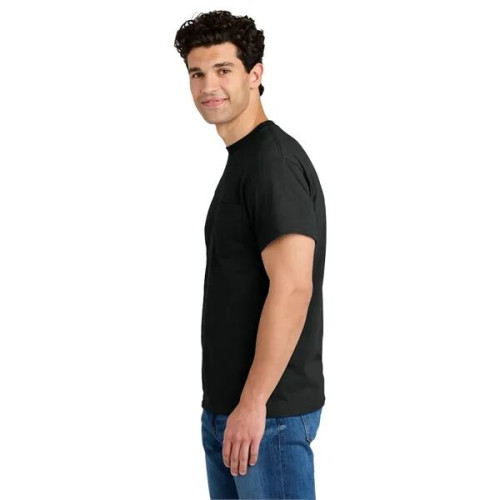 Gildan - DryBlend 50 Cotton/50 Poly Pocket T-Shirt.