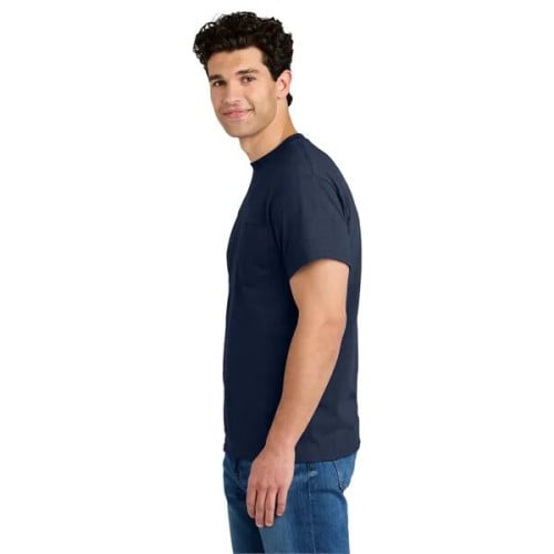 Gildan - DryBlend 50 Cotton/50 Poly Pocket T-Shirt.