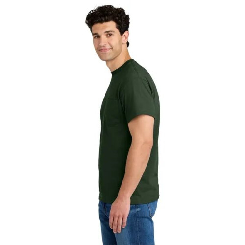 Gildan - DryBlend 50 Cotton/50 Poly Pocket T-Shirt.