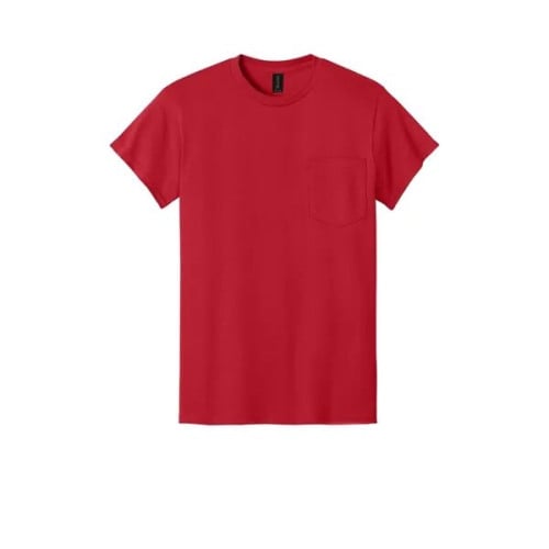 Gildan - DryBlend 50 Cotton/50 Poly Pocket T-Shirt.