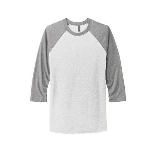 Next Level Apparel Adult Tri-Blend 3/4-Sleeve Raglan Tee.