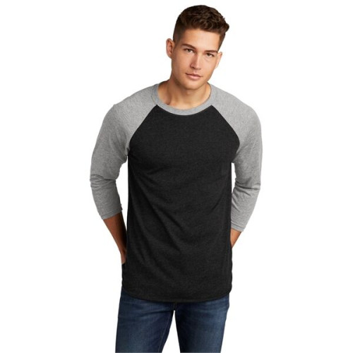 Next Level Apparel Adult Tri-Blend 3/4-Sleeve Raglan Tee.