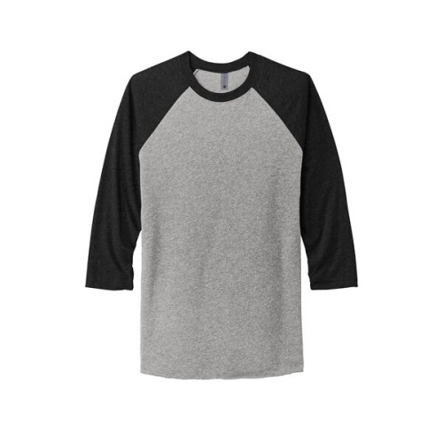 Next Level Apparel Adult Tri-Blend 3/4-Sleeve Raglan Tee.