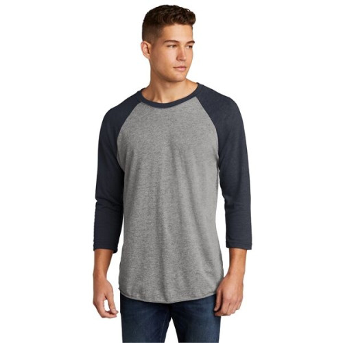 Next Level Apparel Adult Tri-Blend 3/4-Sleeve Raglan Tee.