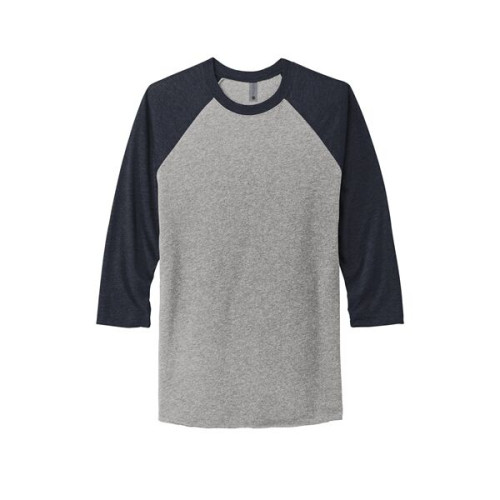Next Level Apparel Adult Tri-Blend 3/4-Sleeve Raglan Tee.