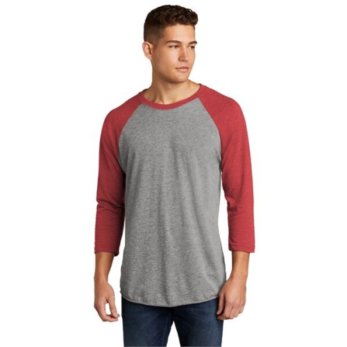 Next Level Apparel Adult Tri-Blend 3/4-Sleeve Raglan Tee.