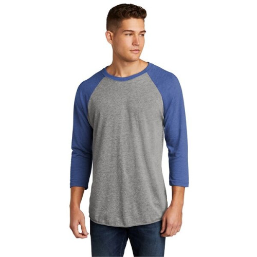 Next Level Apparel Adult Tri-Blend 3/4-Sleeve Raglan Tee.