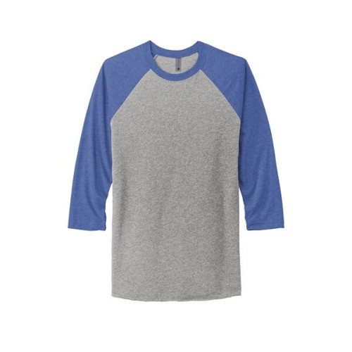 Next Level Apparel Adult Tri-Blend 3/4-Sleeve Raglan Tee.
