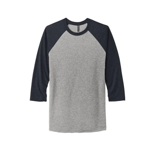 Next Level Apparel Adult Tri-Blend 3/4-Sleeve Raglan Tee.