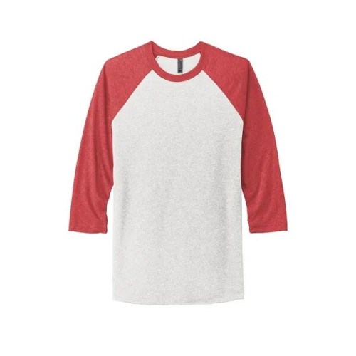 Next Level Apparel Adult Tri-Blend 3/4-Sleeve Raglan Tee.