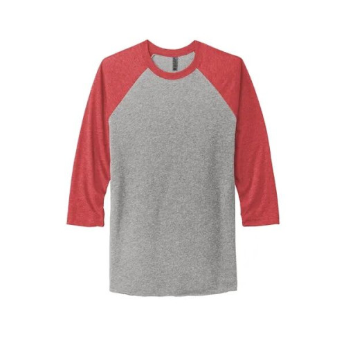 Next Level Apparel Adult Tri-Blend 3/4-Sleeve Raglan Tee.