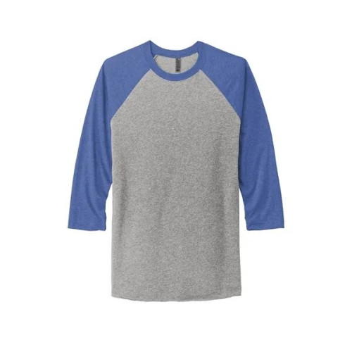 Next Level Apparel Adult Tri-Blend 3/4-Sleeve Raglan Tee.