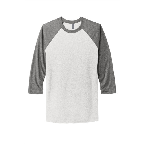 Next Level Apparel Adult Tri-Blend 3/4-Sleeve Raglan Tee.