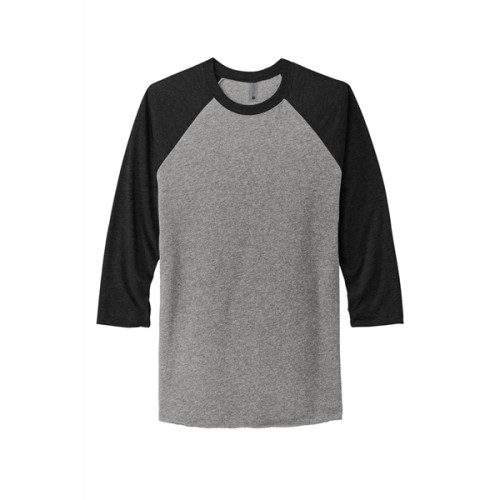 Next Level Apparel Adult Tri-Blend 3/4-Sleeve Raglan Tee.