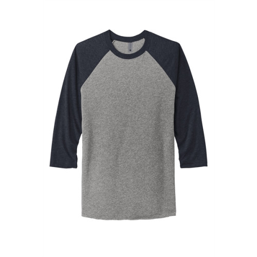 Next Level Apparel Adult Tri-Blend 3/4-Sleeve Raglan Tee.