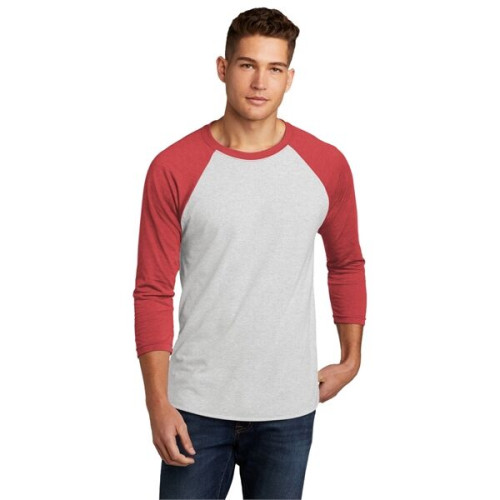Next Level Apparel Adult Tri-Blend 3/4-Sleeve Raglan Tee.