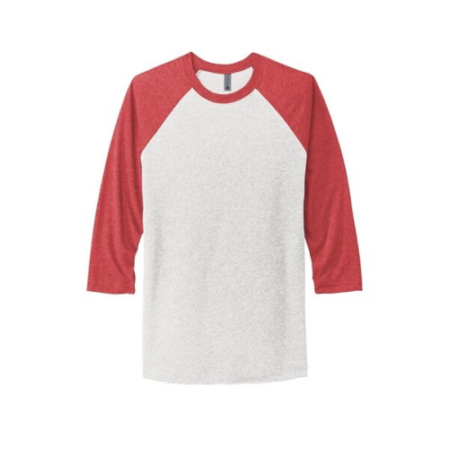 Next Level Apparel Adult Tri-Blend 3/4-Sleeve Raglan Tee.