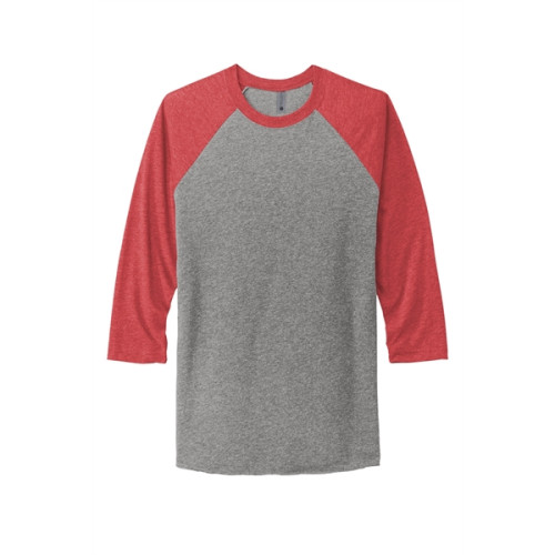 Next Level Apparel Adult Tri-Blend 3/4-Sleeve Raglan Tee.