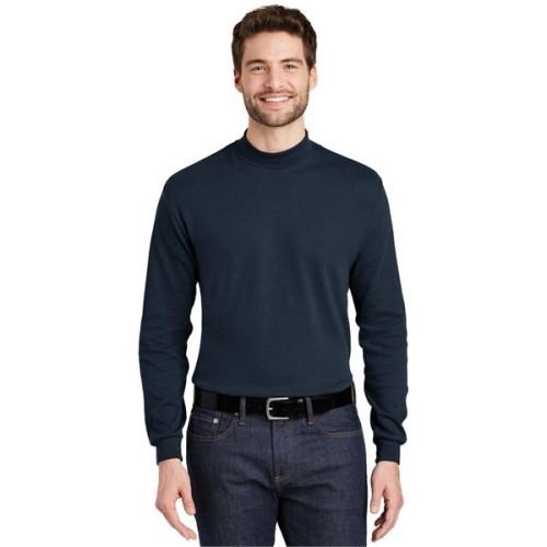 Port Authority Interlock Knit Mock Turtleneck.