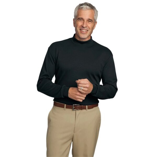 Port Authority Interlock Knit Mock Turtleneck.