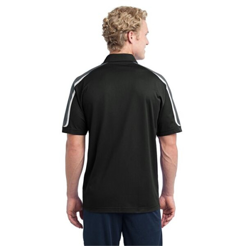 Sport-Tek Tricolor Shoulder Micropique Sport-Wick Polo.