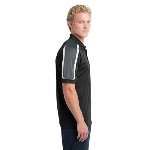 Sport-Tek Tricolor Shoulder Micropique Sport-Wick Polo.