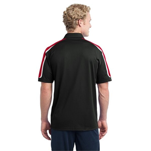 Sport-Tek Tricolor Shoulder Micropique Sport-Wick Polo.