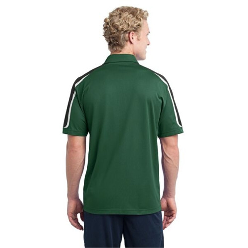 Sport-Tek Tricolor Shoulder Micropique Sport-Wick Polo.