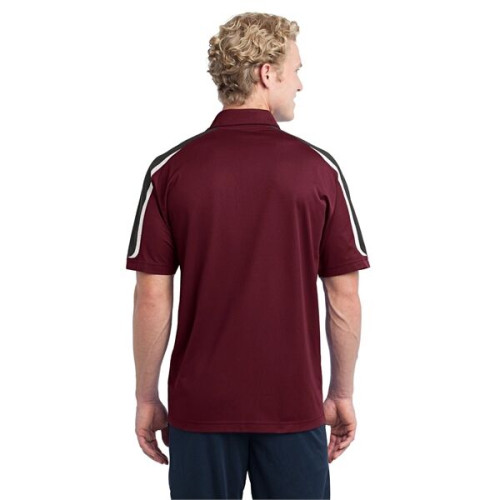 Sport-Tek Tricolor Shoulder Micropique Sport-Wick Polo.