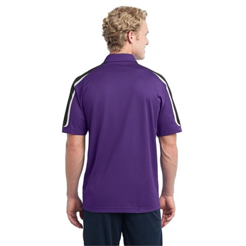 Sport-Tek Tricolor Shoulder Micropique Sport-Wick Polo.