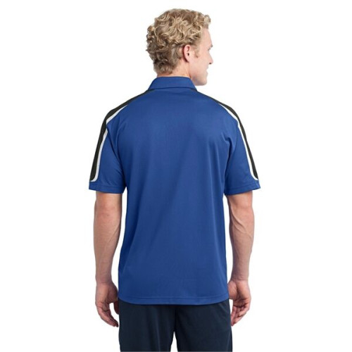 Sport-Tek Tricolor Shoulder Micropique Sport-Wick Polo.