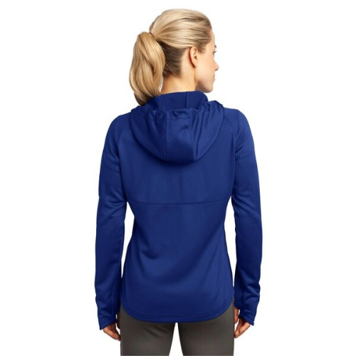 Sport-Tek Women's Tech Fleece Full-Zip Hooded Jacket.