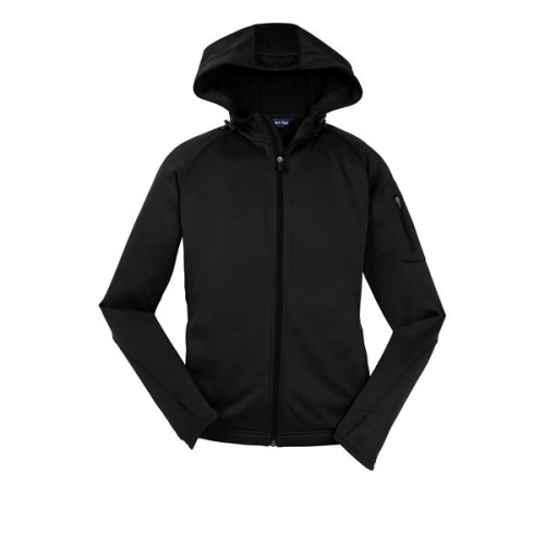 Sport-Tek Women's Tech Fleece Full-Zip Hooded Jacket.