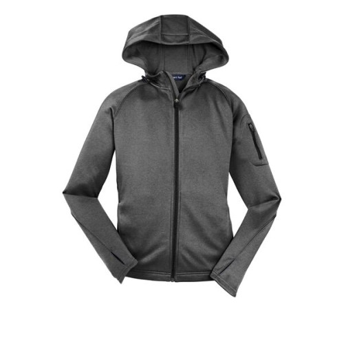 Sport-Tek Women's Tech Fleece Full-Zip Hooded Jacket.