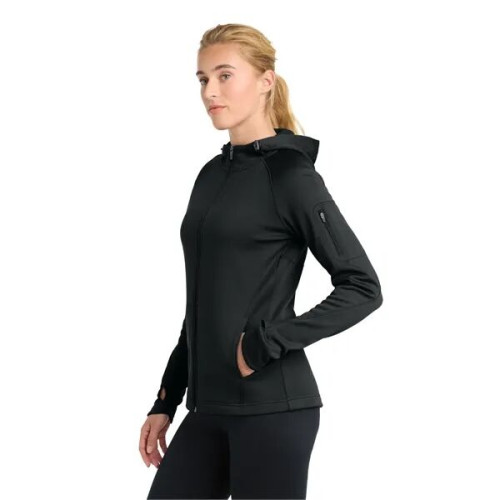 Sport-Tek Women's Tech Fleece Full-Zip Hooded Jacket.