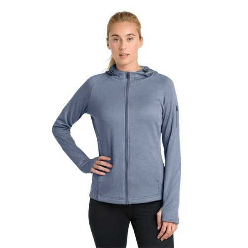 Sport-Tek Women's Tech Fleece Full-Zip Hooded Jacket.