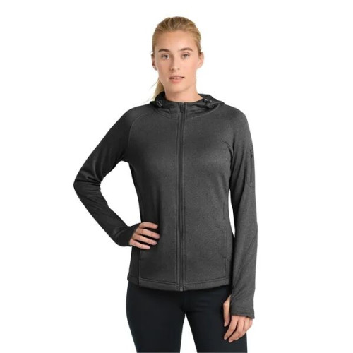 Sport-Tek Women's Tech Fleece Full-Zip Hooded Jacket.