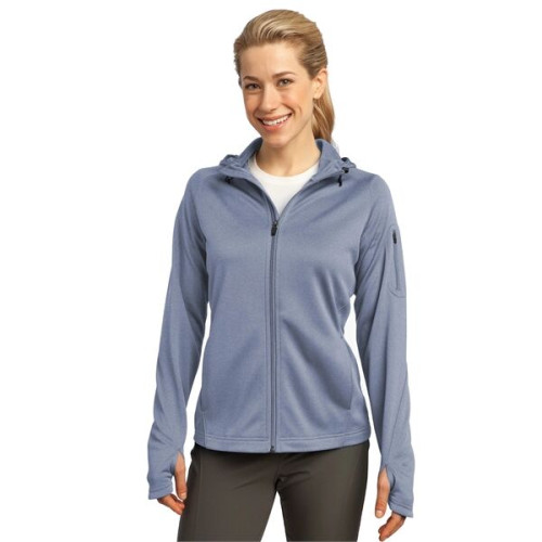 Sport-Tek Women's Tech Fleece Full-Zip Hooded Jacket.