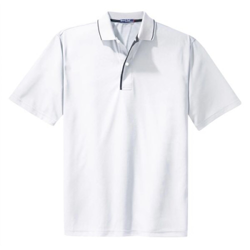 Sport-Tek Dri-Mesh Polo with Tipped Collar and Piping.