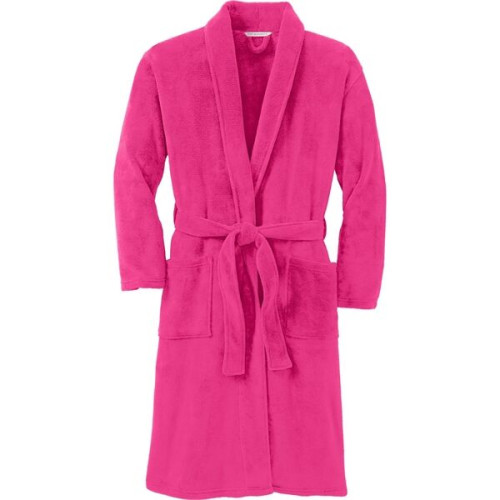 Port Authority Plush Microfleece Shawl Collar Robe.