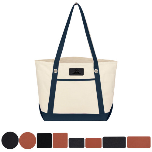 Medium Cotton Canvas Sailing Tote Bag