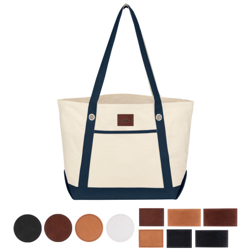 Medium Cotton Canvas Sailing Tote Bag