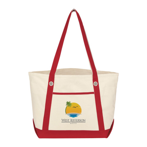 Medium Cotton Canvas Sailing Tote Bag
